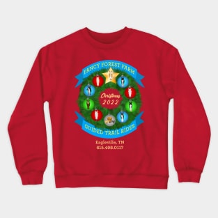 2022 Christmas Wreath • Fancy Forest Farm Crewneck Sweatshirt